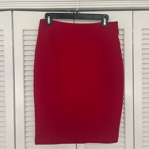 Ann Taylor pencil skirt size 4 red new with tags